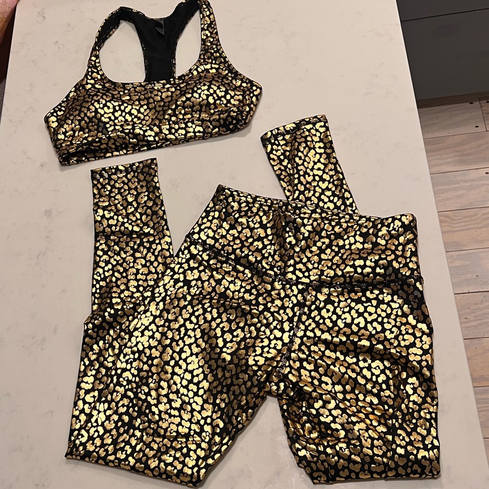 Cheetah Print Workout Set